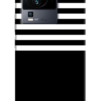 Black and White Print iQOO Neo 7 Pro Hard Case Back Cover by Casekaro