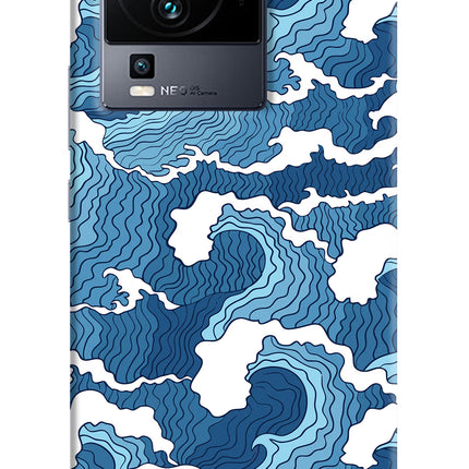 Blue Waves iQOO Neo 7 Pro Hard Case Back Cover by Casekaro