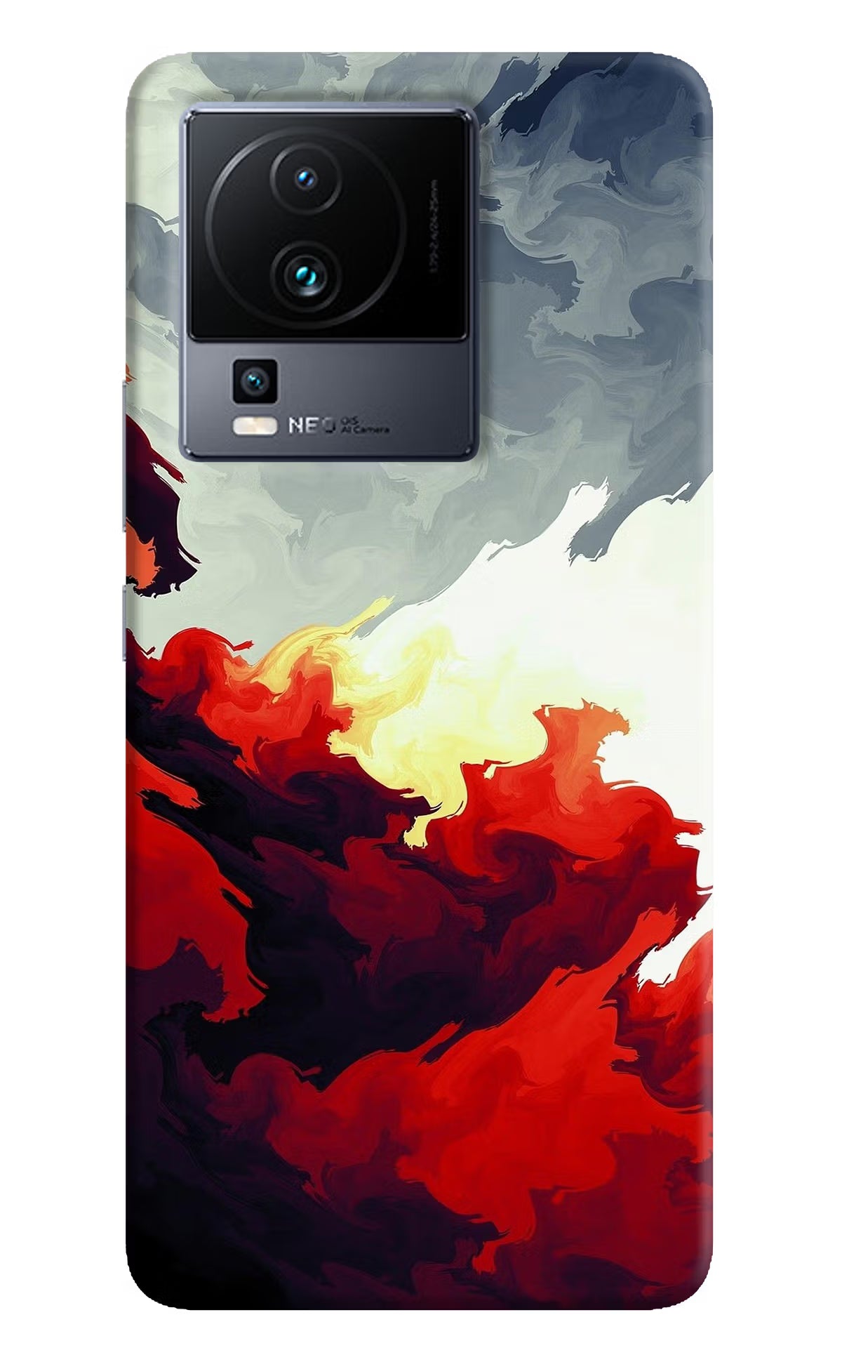 Fire Cloud iQOO Neo 7 Pro Hard Case Back Cover by Casekaro