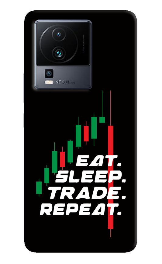 Eat Sleep Trade Repeat iQOO Neo 7 Pro Hard Case Back Cover by Casekaro