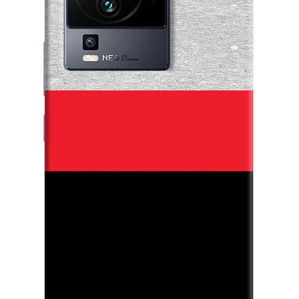 Tri Color Pattern iQOO Neo 7 Pro Hard Case Back Cover by Casekaro