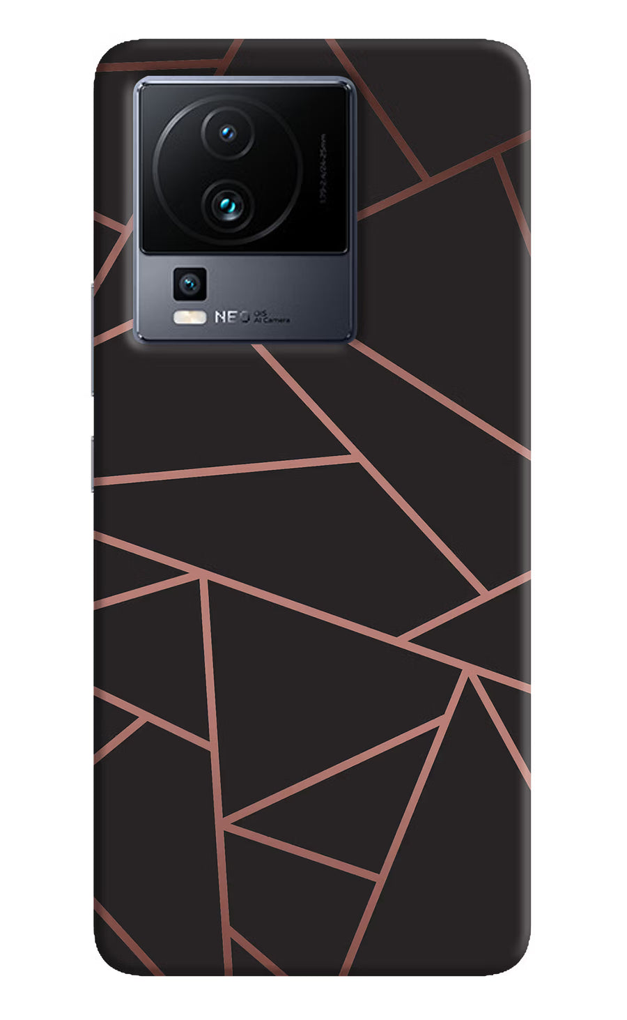 Geometric Pattern iQOO Neo 7 Pro Back Cover, Hard case