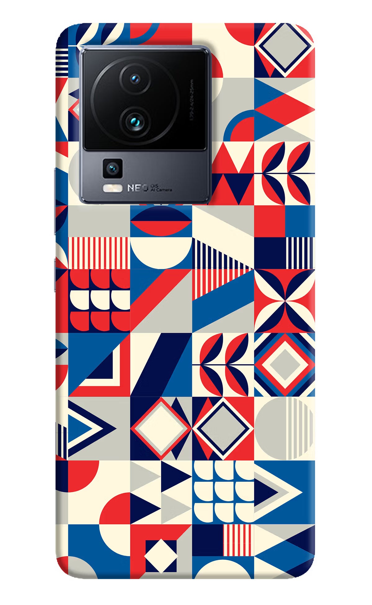 Colorful Pattern iQOO Neo 7 Pro Hard Case Back Cover by Casekaro