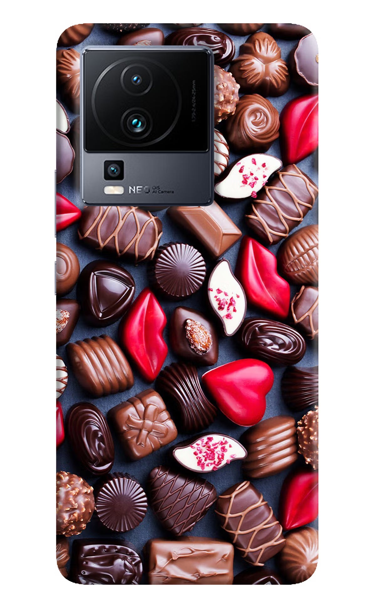 Chocolates iQOO Neo 7 Pro Hard Case Back Cover by Casekaro