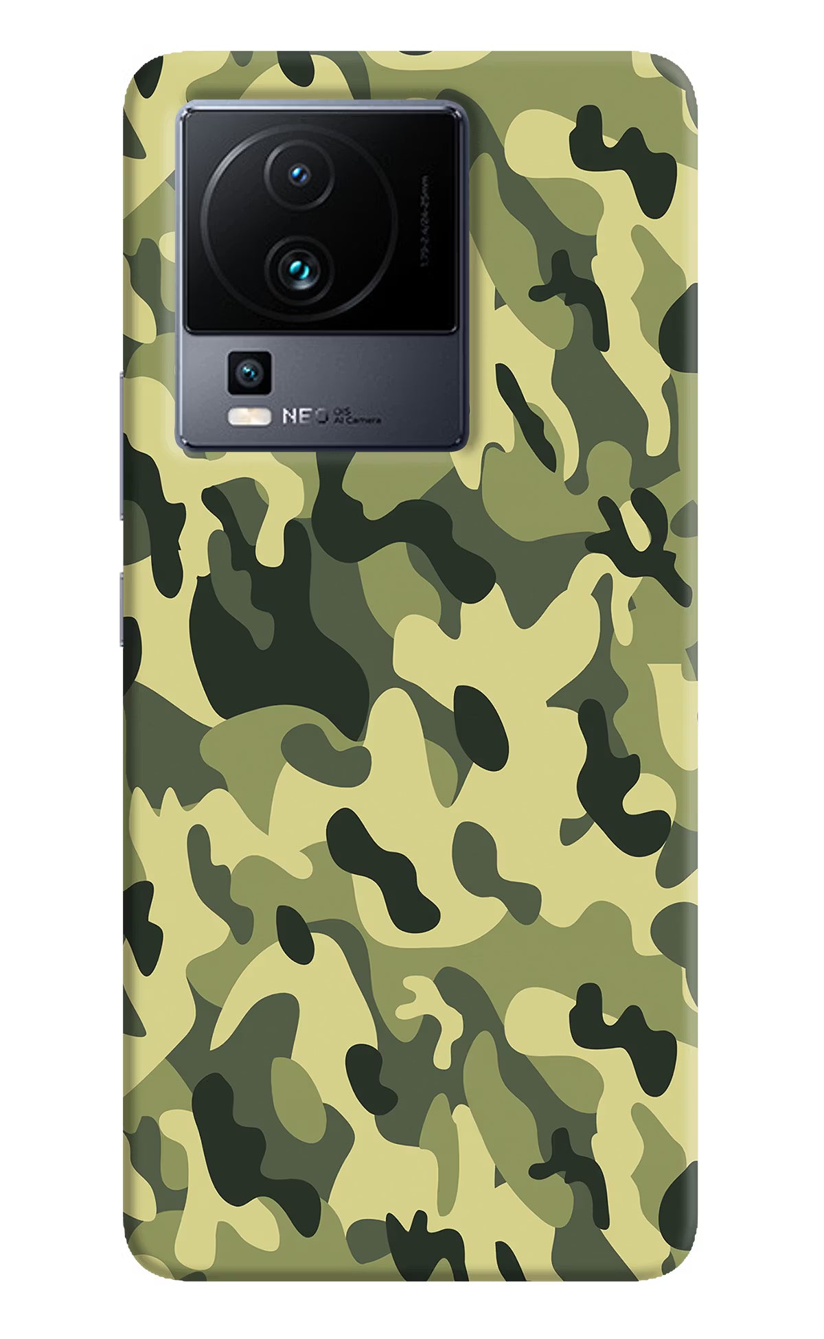 Camouflage iQOO Neo 7 Pro Hard Case Back Cover by Casekaro