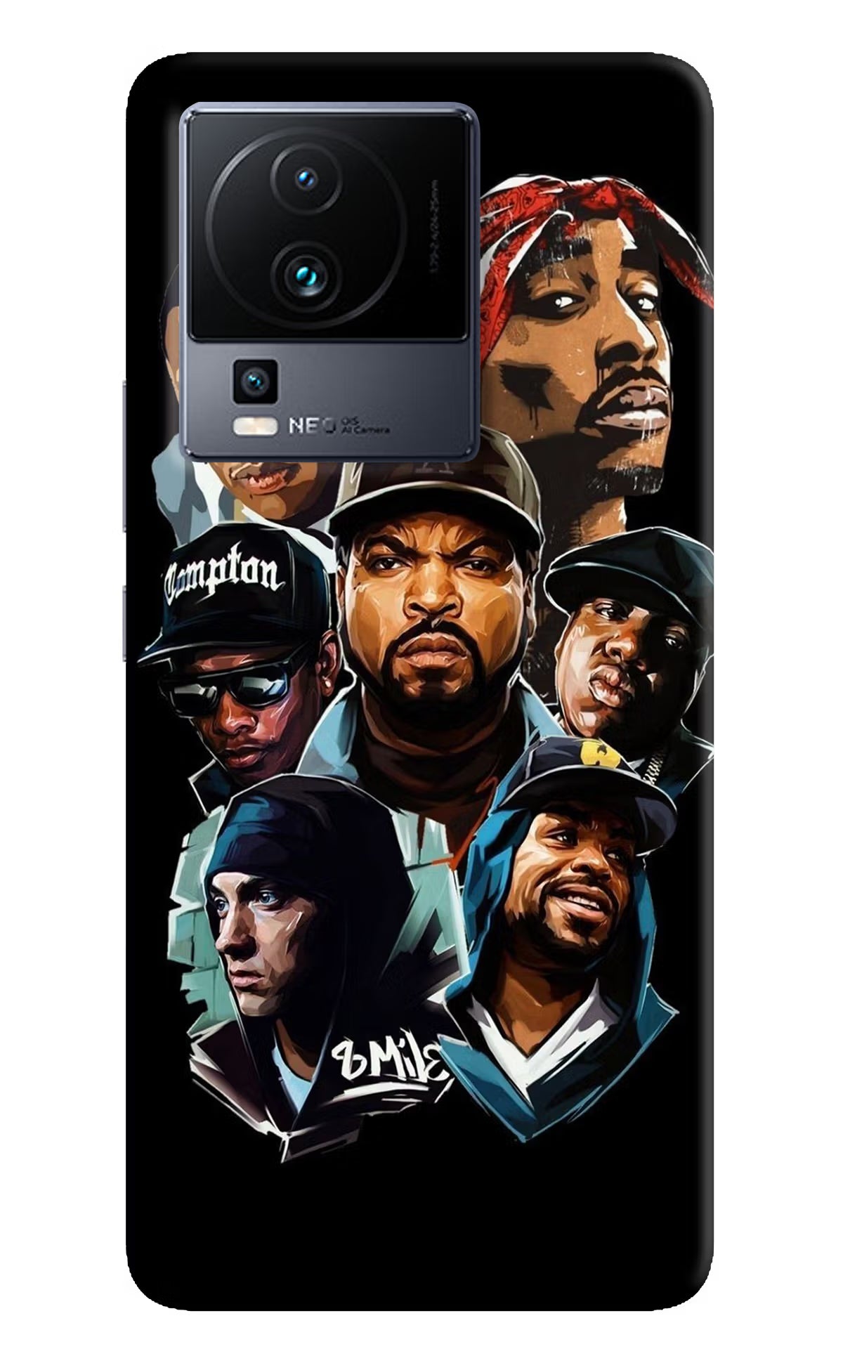 Rappers iQOO Neo 7 Pro Hard Case Back Cover by Casekaro