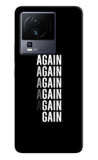 Again Again Gain iQOO Neo 7 Pro Hard Case Back Cover by Casekaro