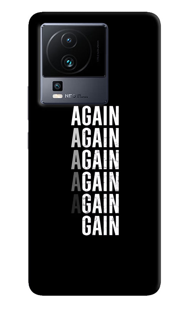 Again Again Gain iQOO Neo 7 Pro Hard Case Back Cover by Casekaro