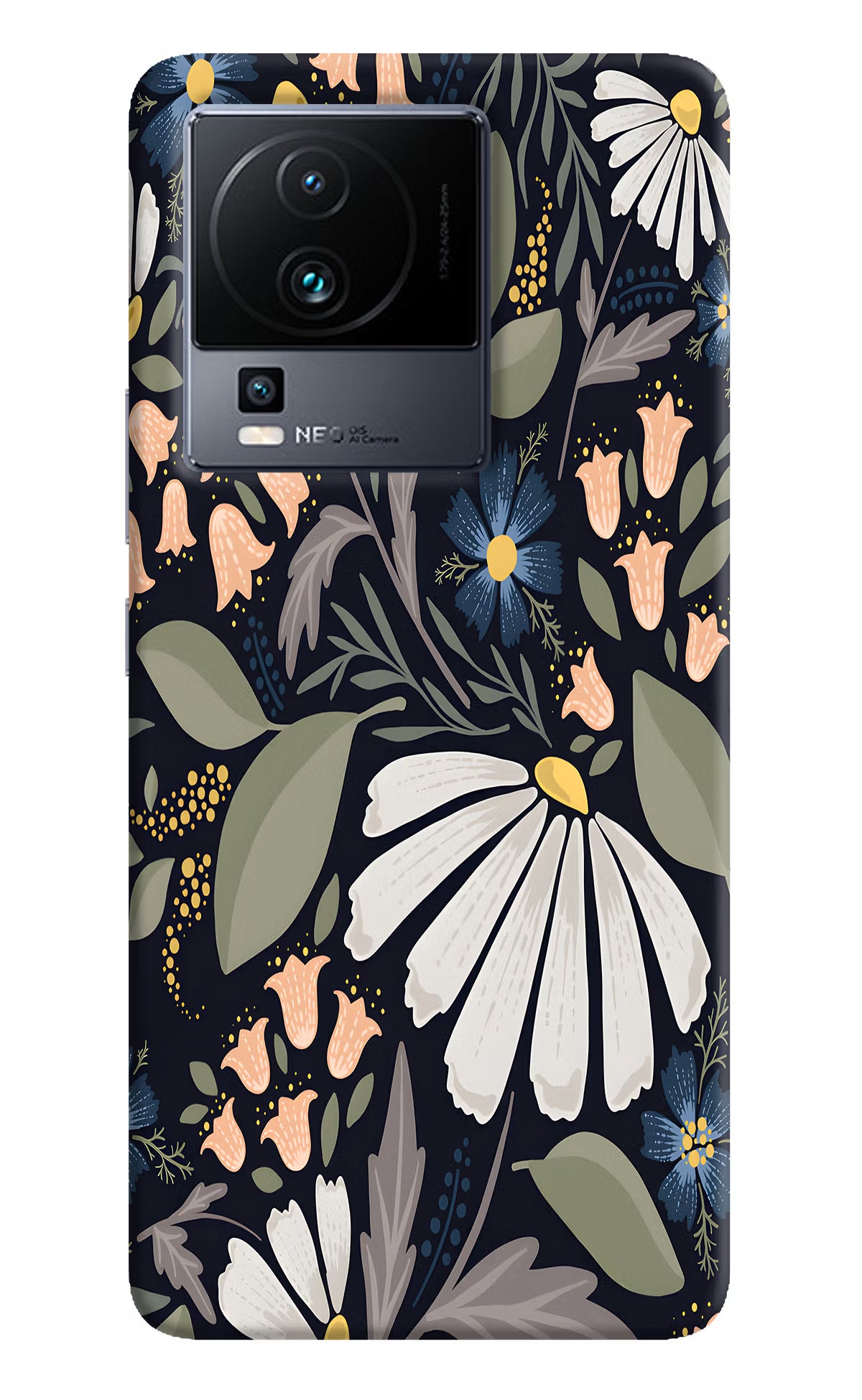 Flowers Art iQOO Neo 7 Pro Hard Case Back Cover by Casekaro