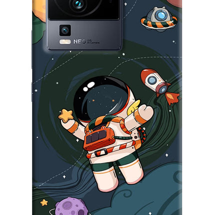 Cartoon Astronaut iQOO Neo 7 Pro Hard Case Back Cover by Casekaro