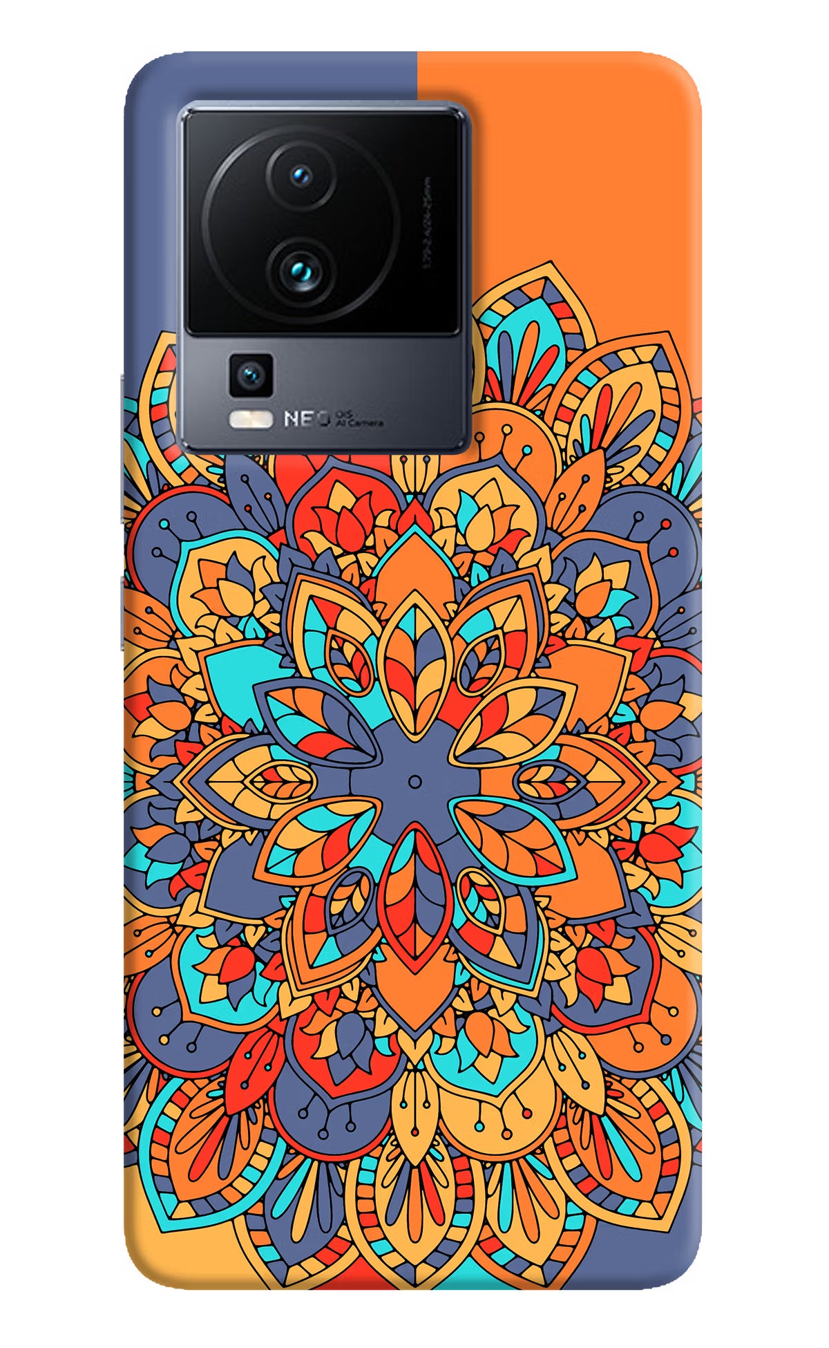 Color Mandala iQOO Neo 7 Pro Hard Case Back Cover by Casekaro