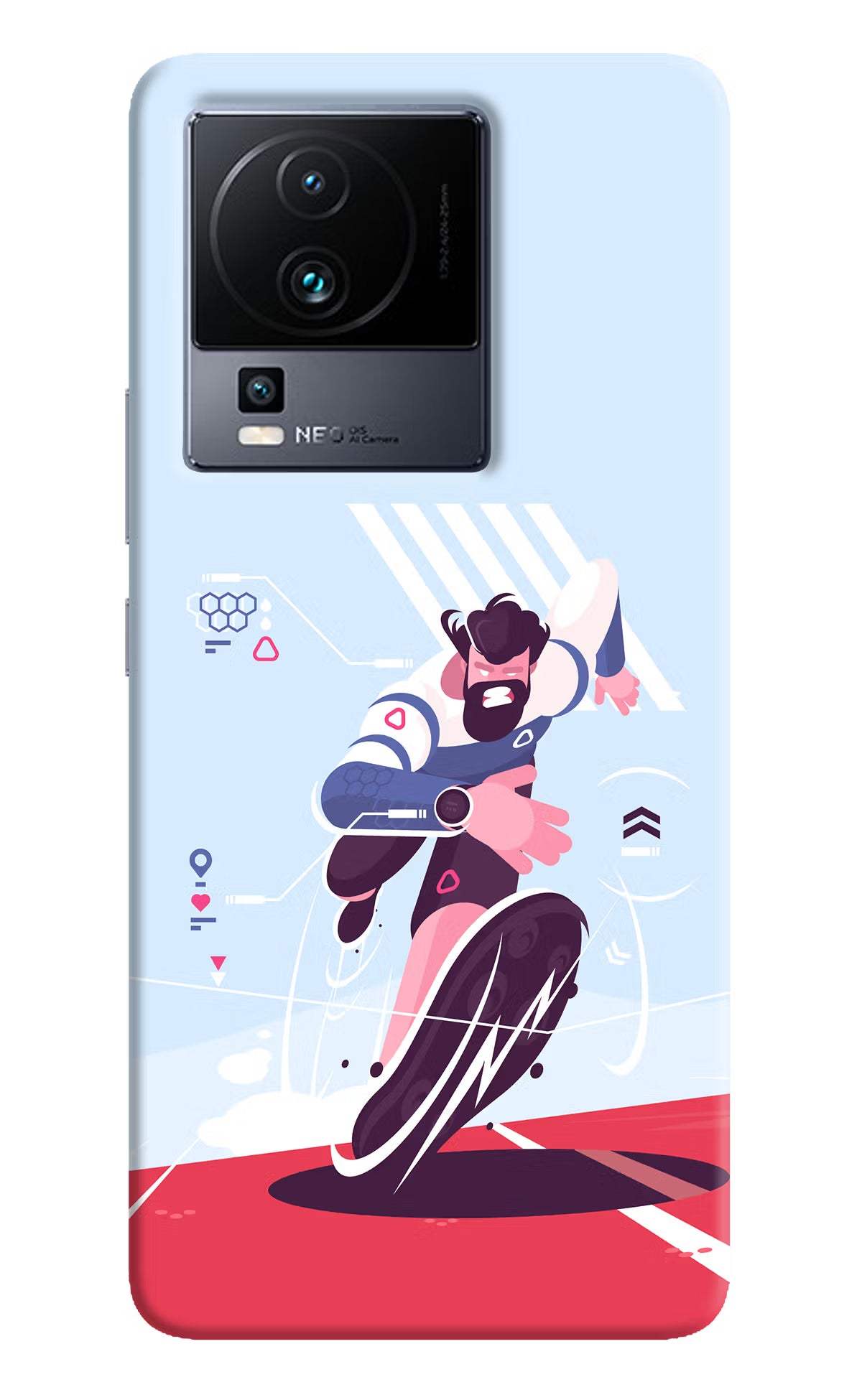 Run Pro iQOO Neo 7 Pro Hard Case Back Cover by Casekaro