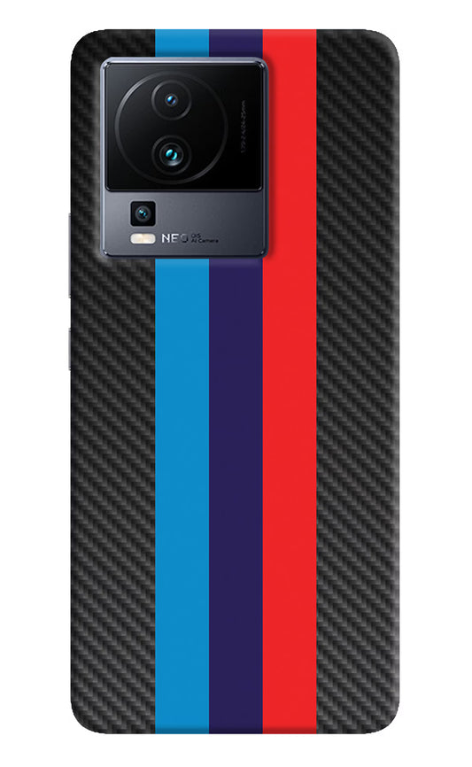 BMW Stripes Pattern iQOO Neo 7 Pro Hard Case Back Cover by Casekaro