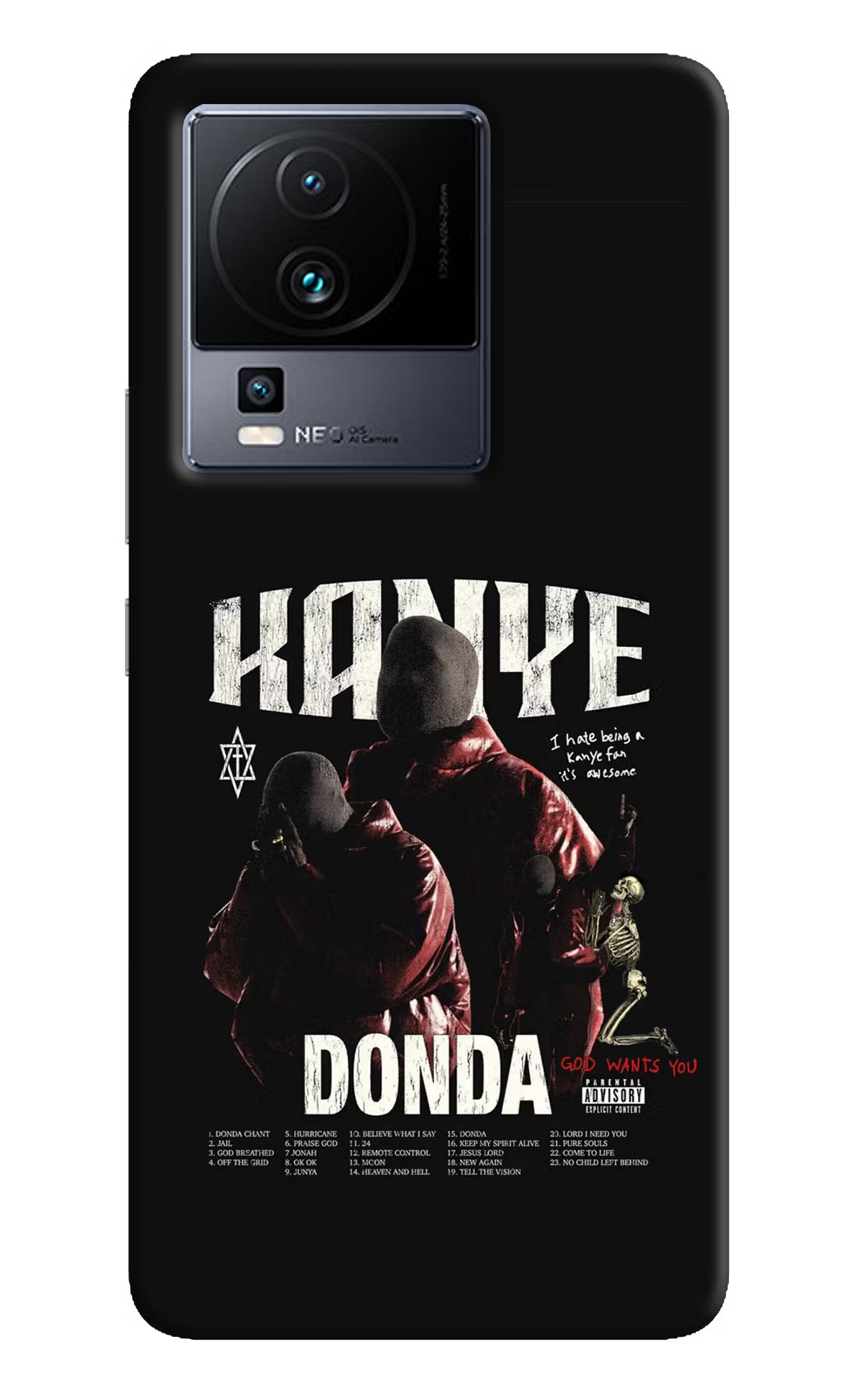 Donda Kanye West iQOO Neo 7 Pro Hard Case Back Cover by Casekaro