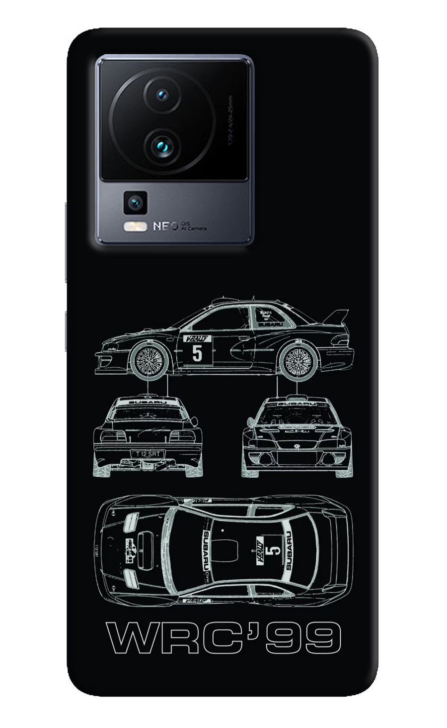 WRC'99 iQOO Neo 7 Pro Back Cover, Hard case