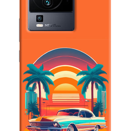 Palm Drive 80s iQOO Neo 7 Pro Hard Case Back Cover by Casekaro