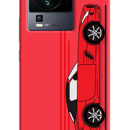 Red Velocity iQOO Neo 7 Pro Hard Case Back Cover by Casekaro