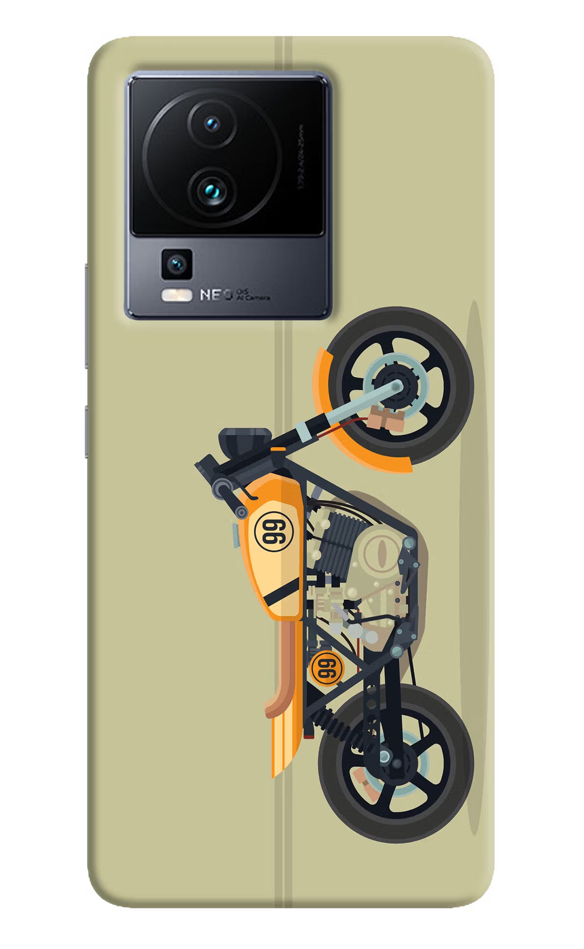 Vertical Speedster iQOO Neo 7 Pro Hard Case Back Cover by Casekaro