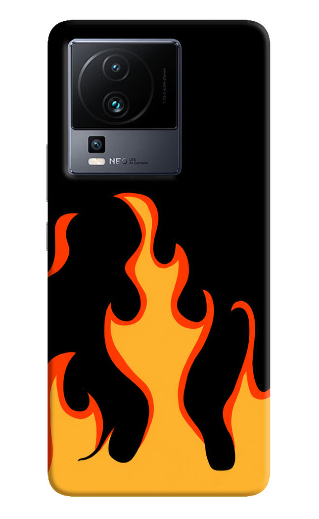 Fired Up – Black iQOO Neo 7 Pro Hard Case Back Cover by Casekaro