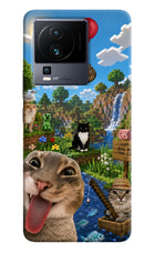 Minecraft Cat Chaos iQOO Neo 7 Pro Hard Case Back Cover by Casekaro