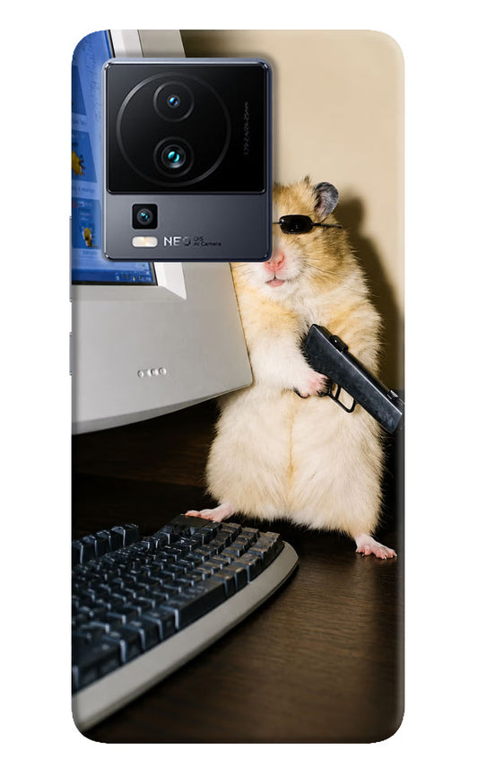 Hacker Hamster iQOO Neo 7 Pro Hard Case Back Cover by Casekaro
