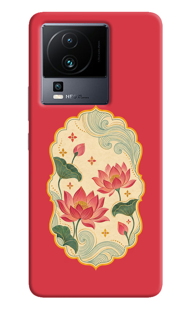 Pink Lotus iQOO Neo 7 Pro Hard Case Back Cover by Casekaro