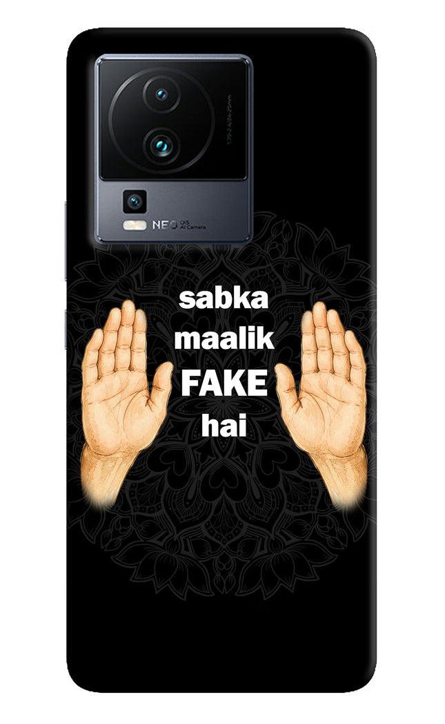 Sabka Malik Fake iQOO Neo 7 Pro Hard Case Back Cover by Casekaro