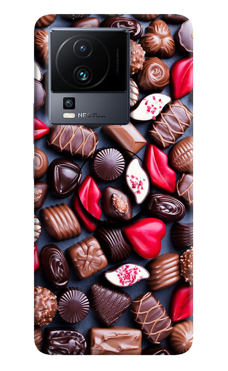 Chocolates iQOO Neo 7 Pro Pop Case, Hard case