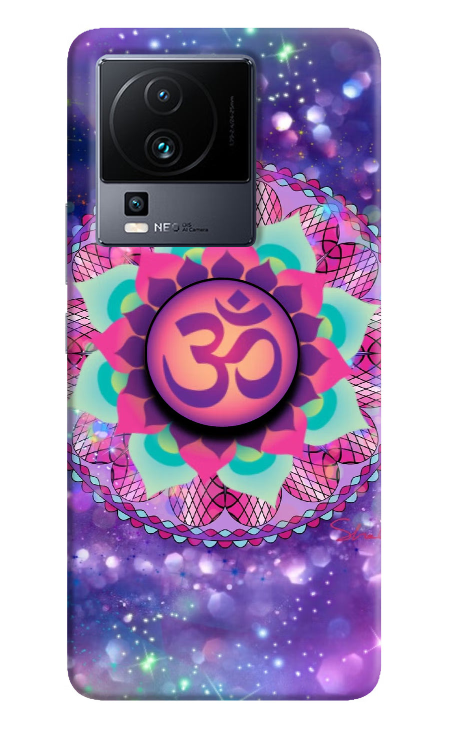 Om Purple iQOO Neo 7 Pro Pop Case, Hard case