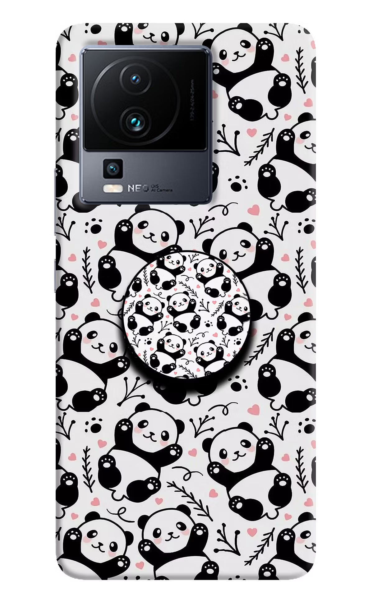 Cute Panda iQOO Neo 7 Pro Pop Case by Casekaro