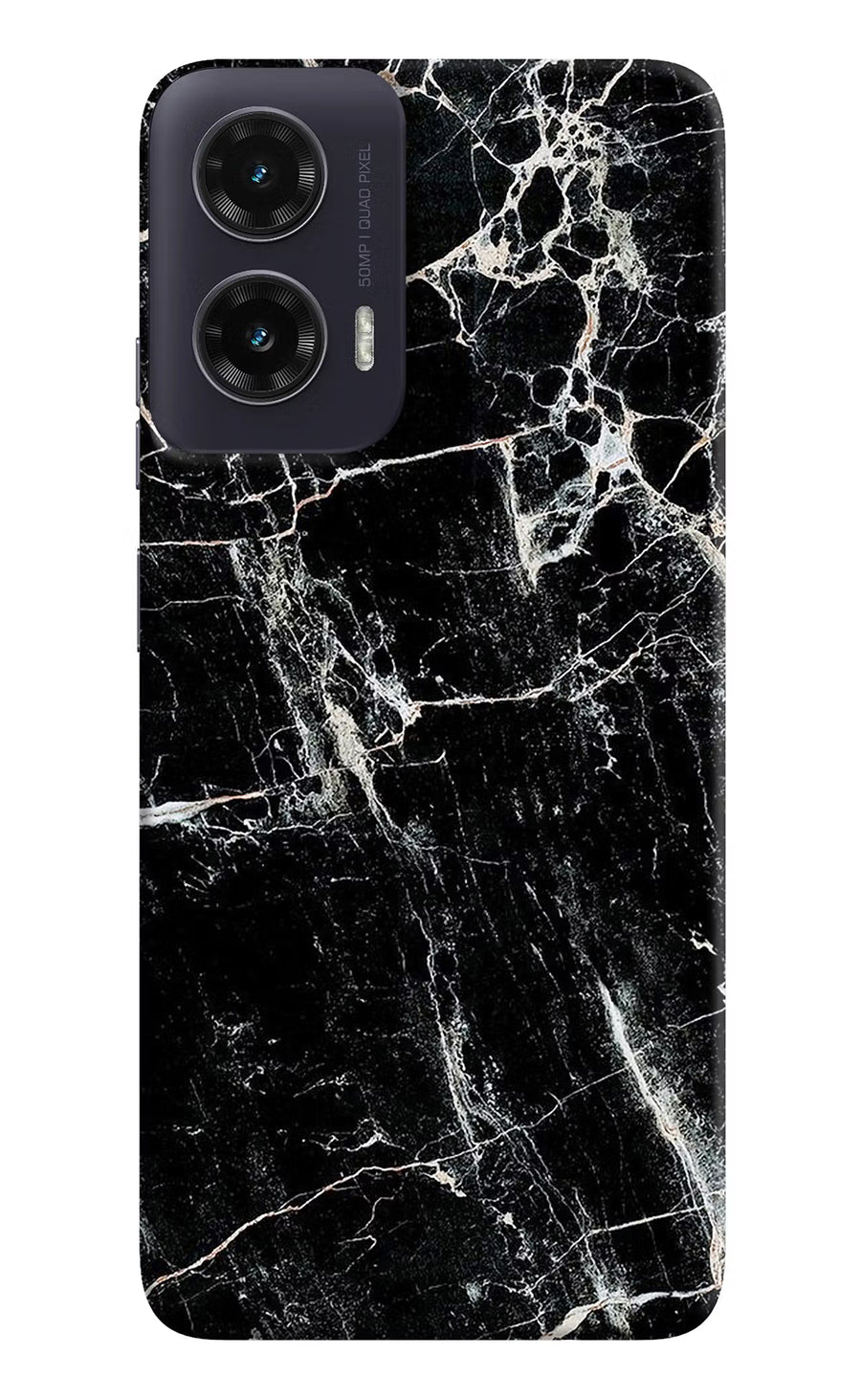 Black Marble Texture Moto G35 5G Back Cover, Hard case