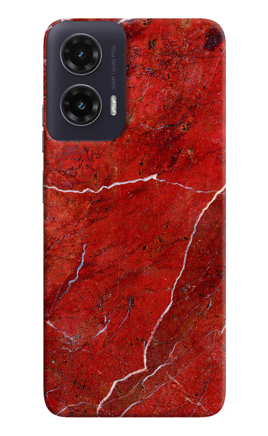 Red Marble Design Moto G35 5G Back Cover, Hard case