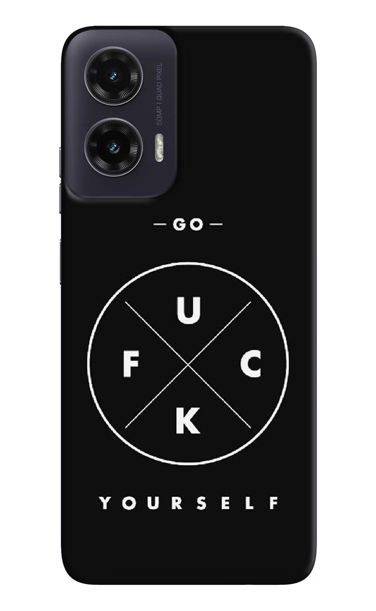 Go Fuck Yourself Moto G35 5G Hard Case Back Cover by Casekaro