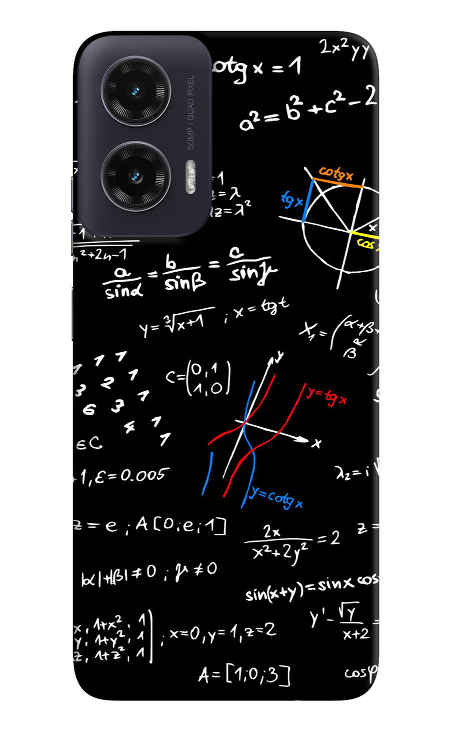 Mathematics Formula Moto G35 5G Back Cover, Hard case