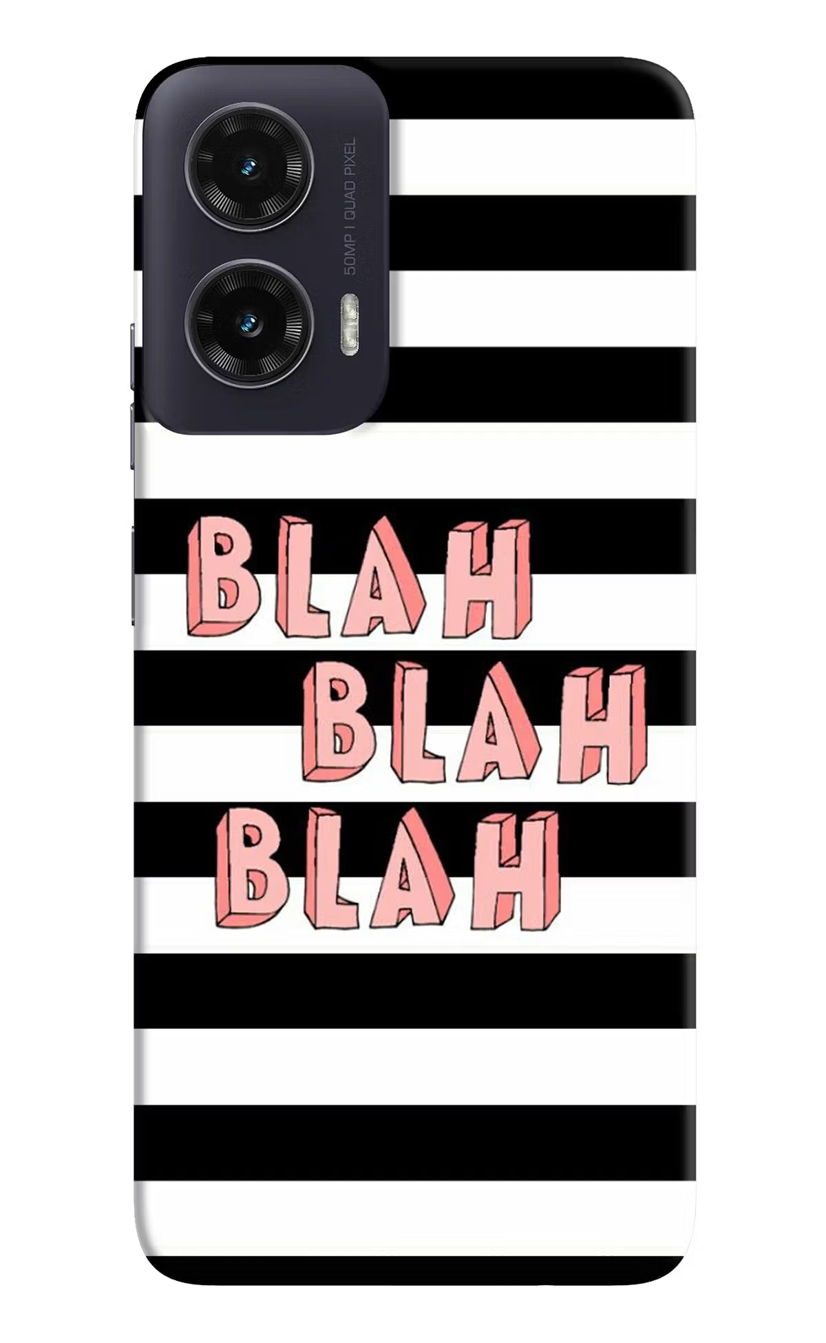 Blah Blah Blah Moto G35 5G Hard Case Back Cover by Casekaro