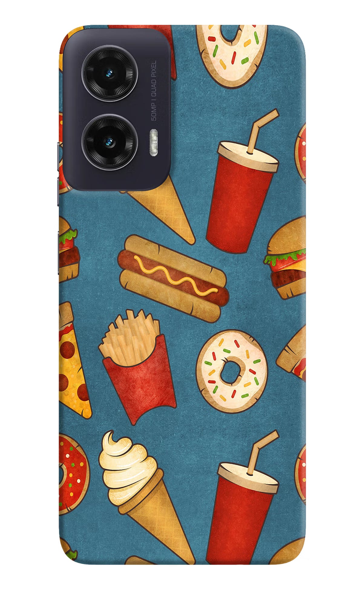 Foodie Moto G35 5G Hard Case Back Cover by Casekaro