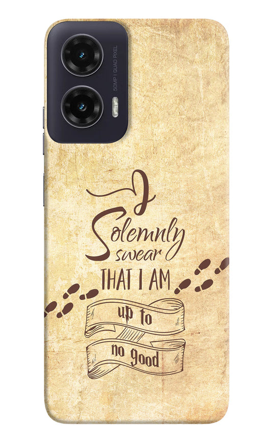 I Solemnly swear that i up to no good Moto G35 5G Hard Case Back Cover by Casekaro