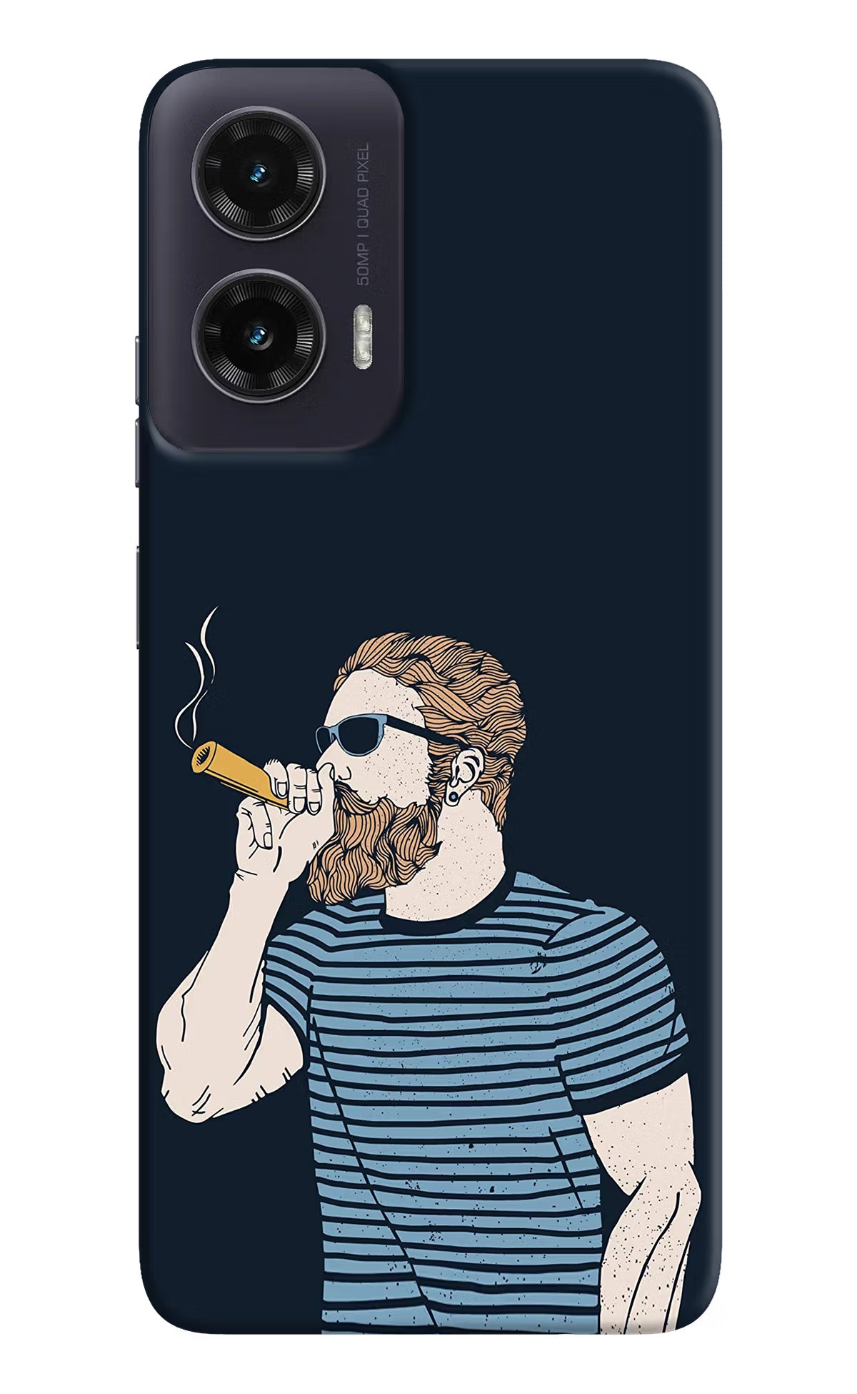 Smoking Moto G35 5G Hard Case Back Cover by Casekaro
