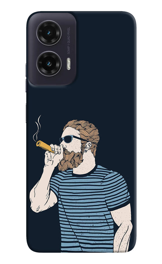 Smoking Moto G35 5G Hard Case Back Cover by Casekaro