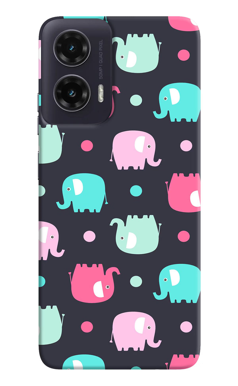 Elephants Moto G35 5G Back Cover, Hard case