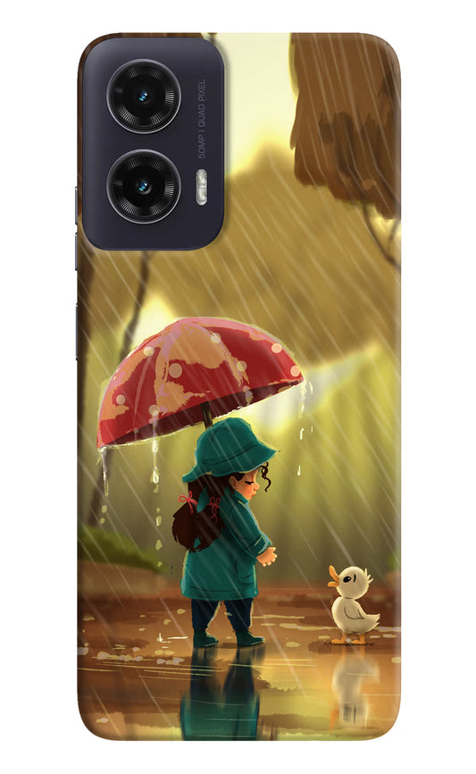 Rainy Day Moto G35 5G Hard Case Back Cover by Casekaro