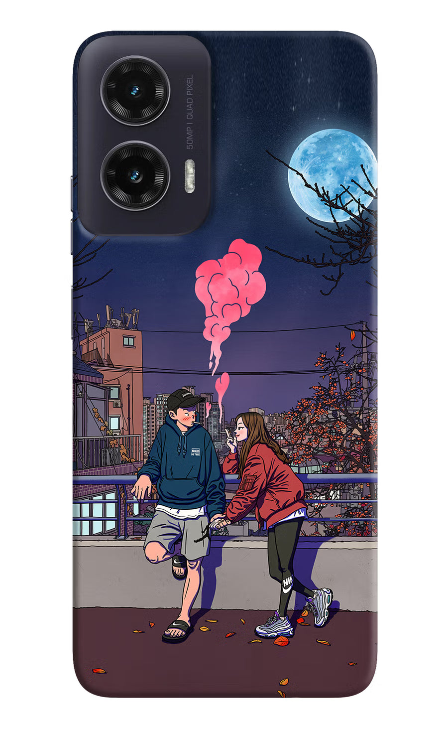 Chilling Couple Moto G35 5G Back Cover, Hard case