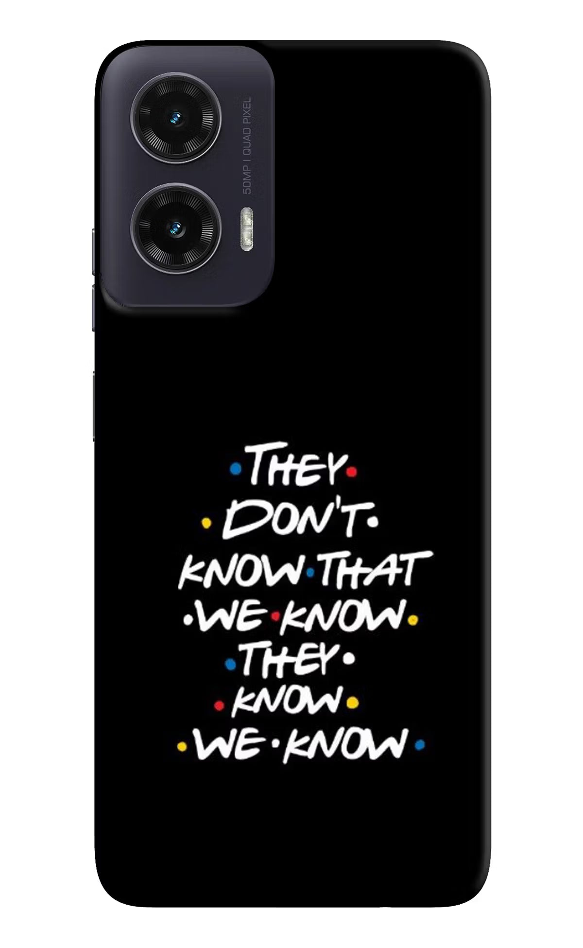 FRIENDS Dialogue Moto G35 5G Hard Case Back Cover by Casekaro