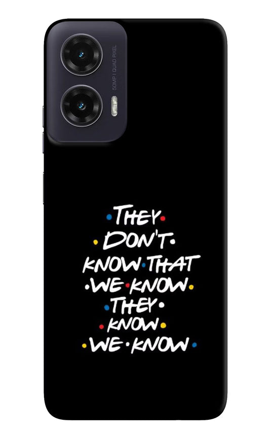 FRIENDS Dialogue Moto G35 5G Hard Case Back Cover by Casekaro