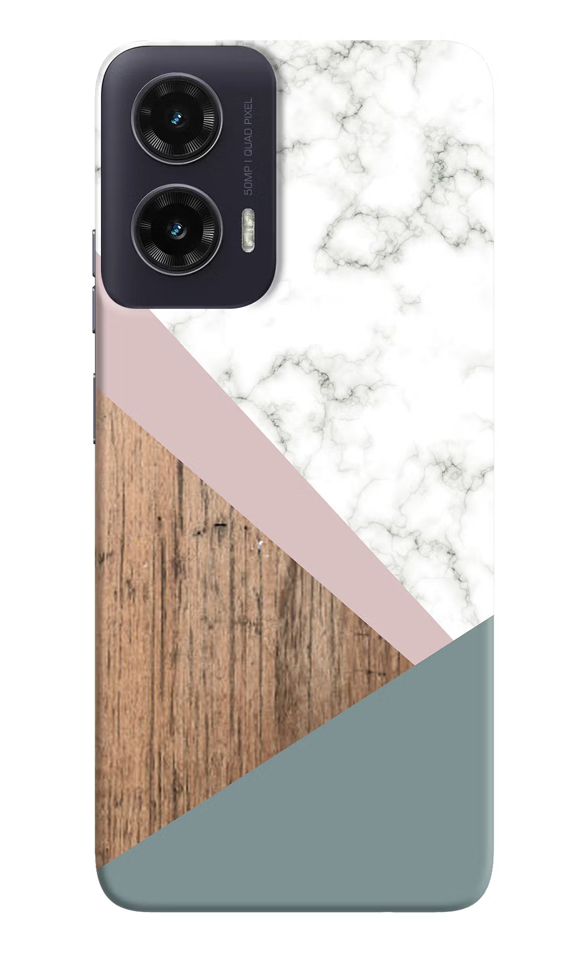 Marble wood Abstract Moto G35 5G Hard Case Back Cover by Casekaro