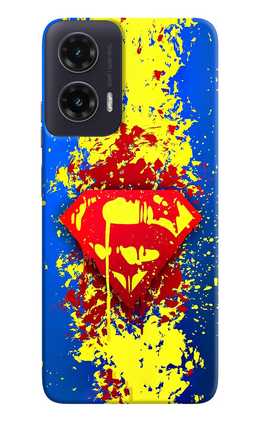 Superman logo Moto G35 5G Hard Case Back Cover by Casekaro