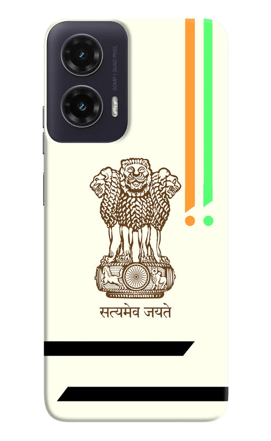 Satyamev Jayate Brown Logo Moto G35 5G Hard Case Back Cover by Casekaro