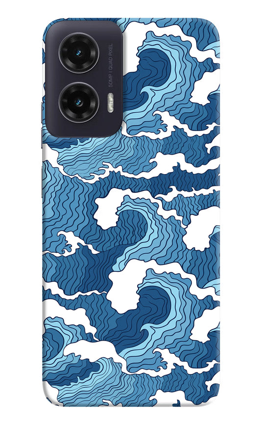 Blue Waves Moto G35 5G Hard Case Back Cover by Casekaro