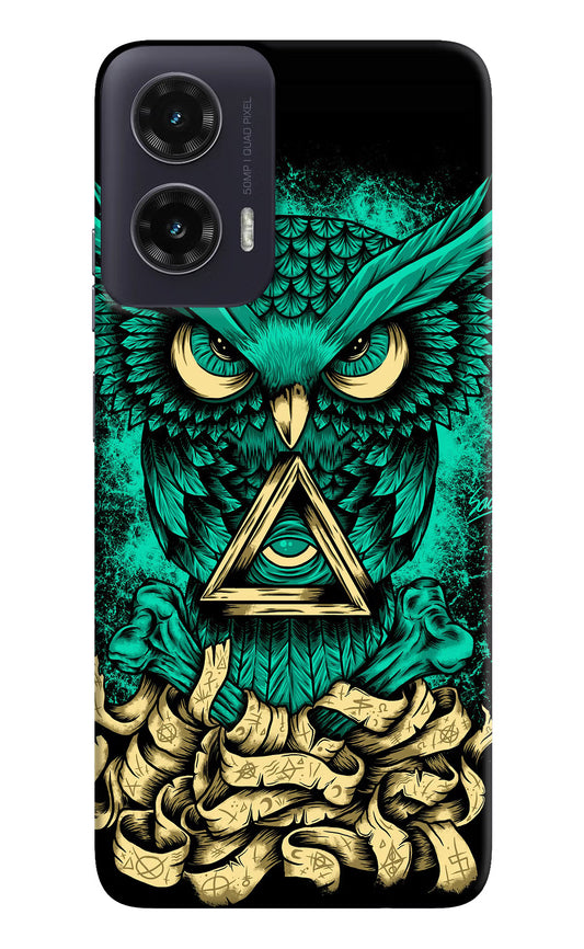 Green Owl Moto G35 5G Hard Case Back Cover by Casekaro
