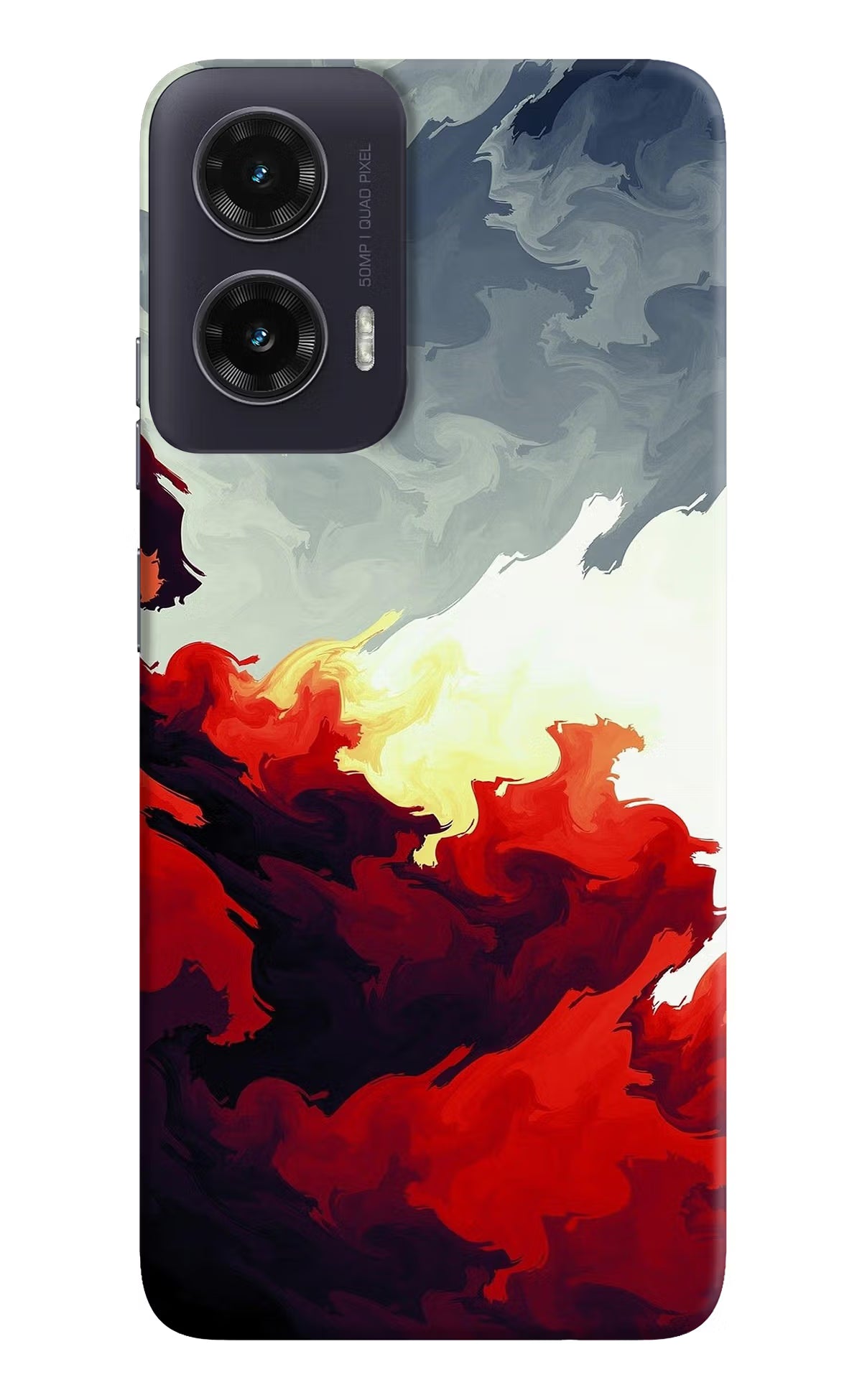 Fire Cloud Moto G35 5G Hard Case Back Cover by Casekaro